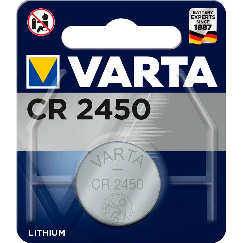 VARTA Lithium-Knopfzelle CR2450 3,0Volt 560mAh im Blister