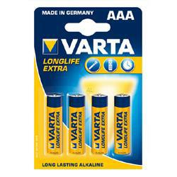 VARTA Standard Batterie Micro 4St. 4103 Longlife Extra Micro