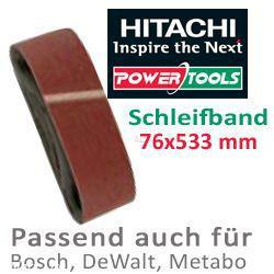 HiKoki Schleifpapier Schleifband 76x533mm K120