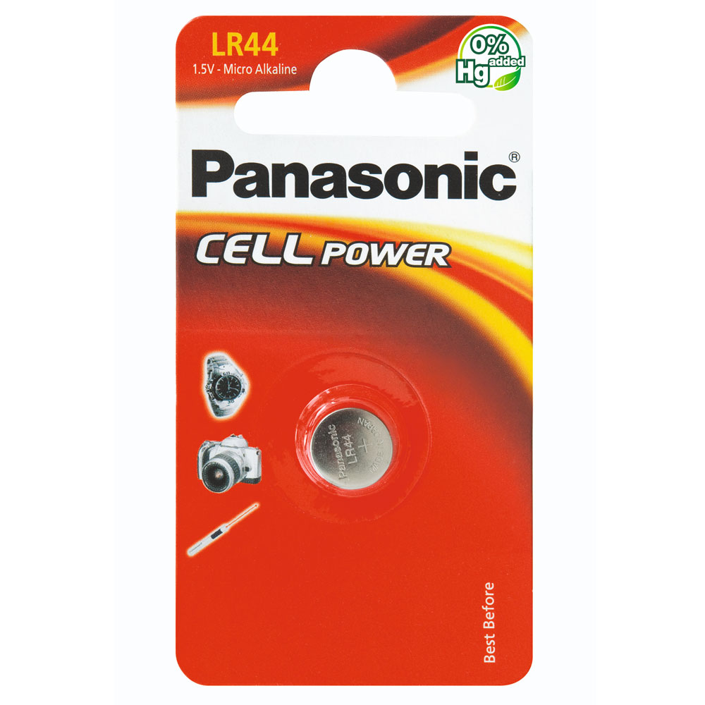Panasonic LR44 Knopfzelle Cell Power Batterie (LR44EL/1B)