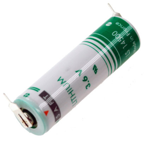 Saft LS14500-2PF AA mit 2er Print 3,6Volt 2450mAh Lithium Batterie