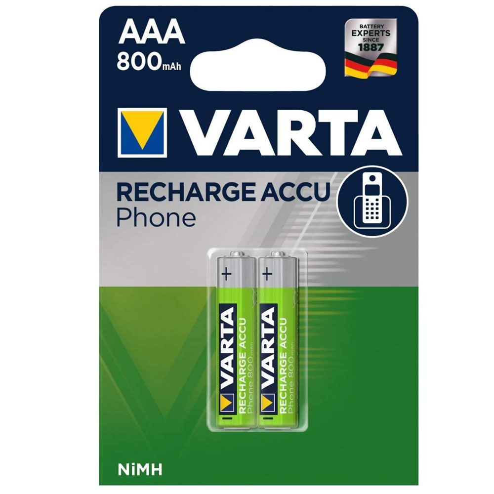 Varta T398 Professional Phone Power Micro AAA Telefonakku, 2er Blister