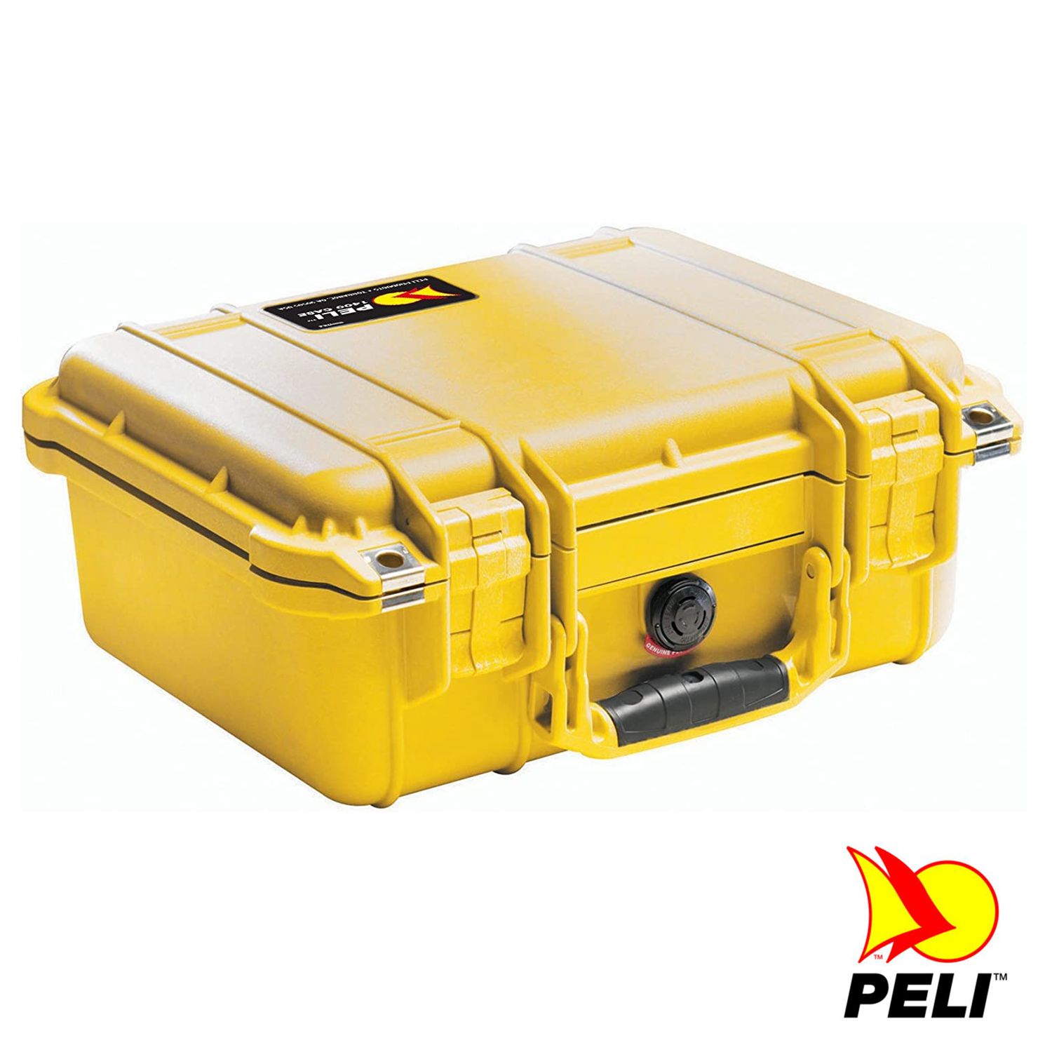 Peli 1400 Schutzkoffer, Case gelb mit Würfelschaum