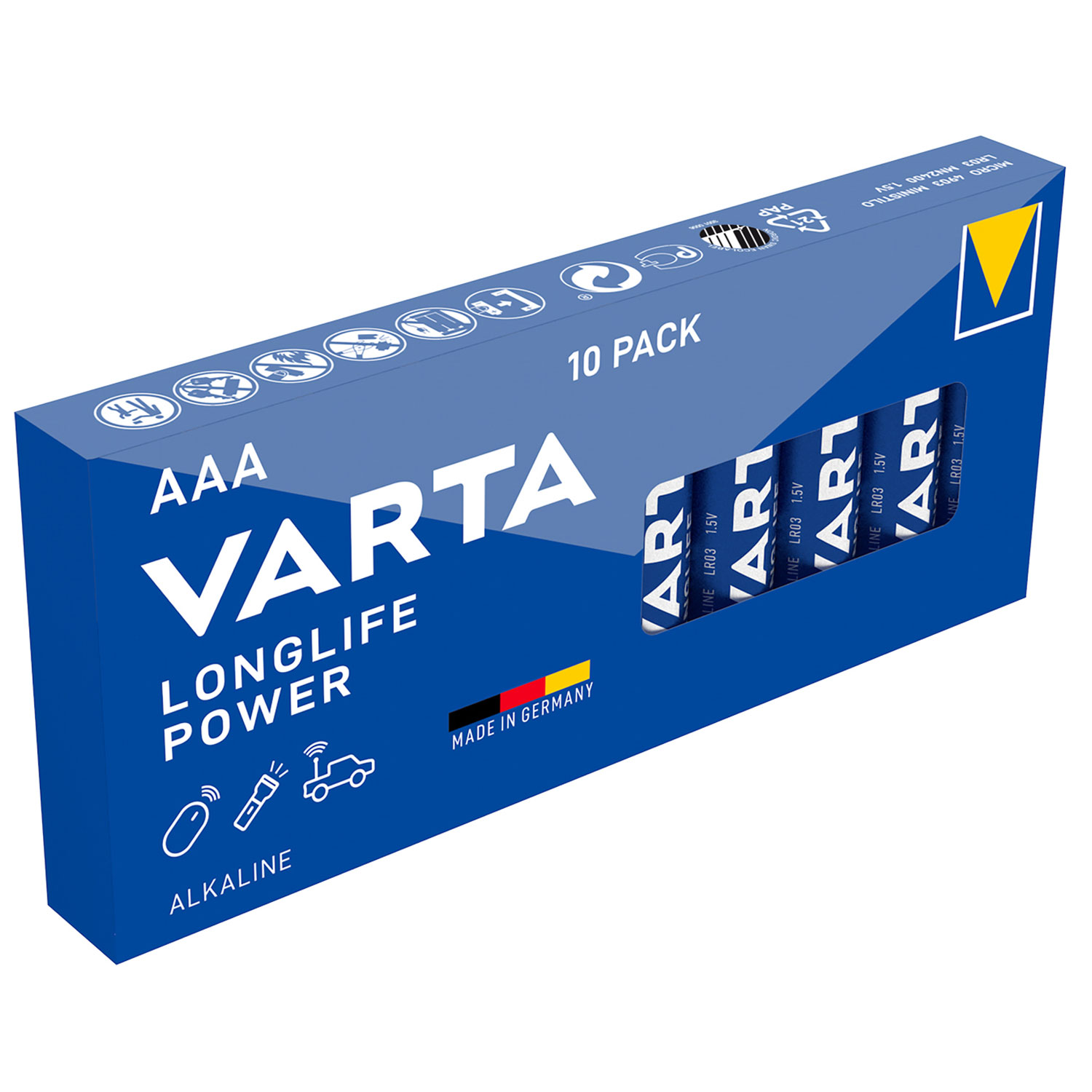 VARTA Micro Batterie LR03 Longlife Power (ehem. High Energy) - 10er Vorteilspack