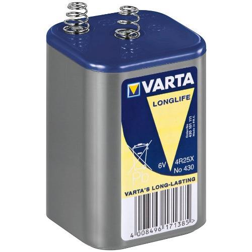 Blockbatterie Varta V431 Longlife 6 Volt 8500mAh 4R25X