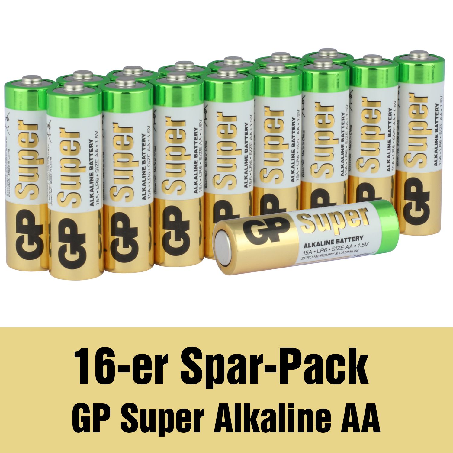 AA Mignon Batterie GP Alkaline Super 1,5V