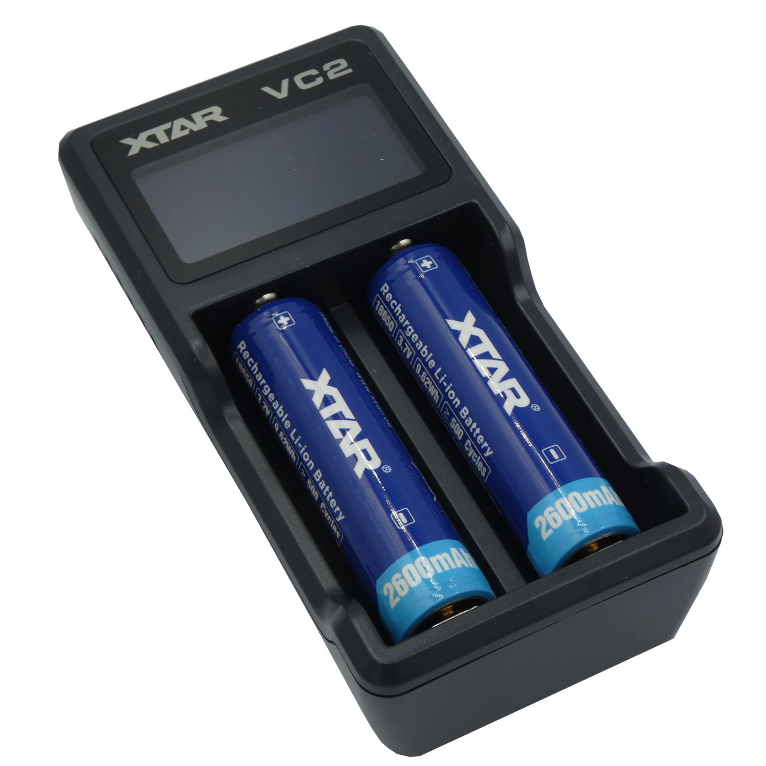 Xtar VC2  USB Ladegerät für 2 Lithium- Ionen Akkus