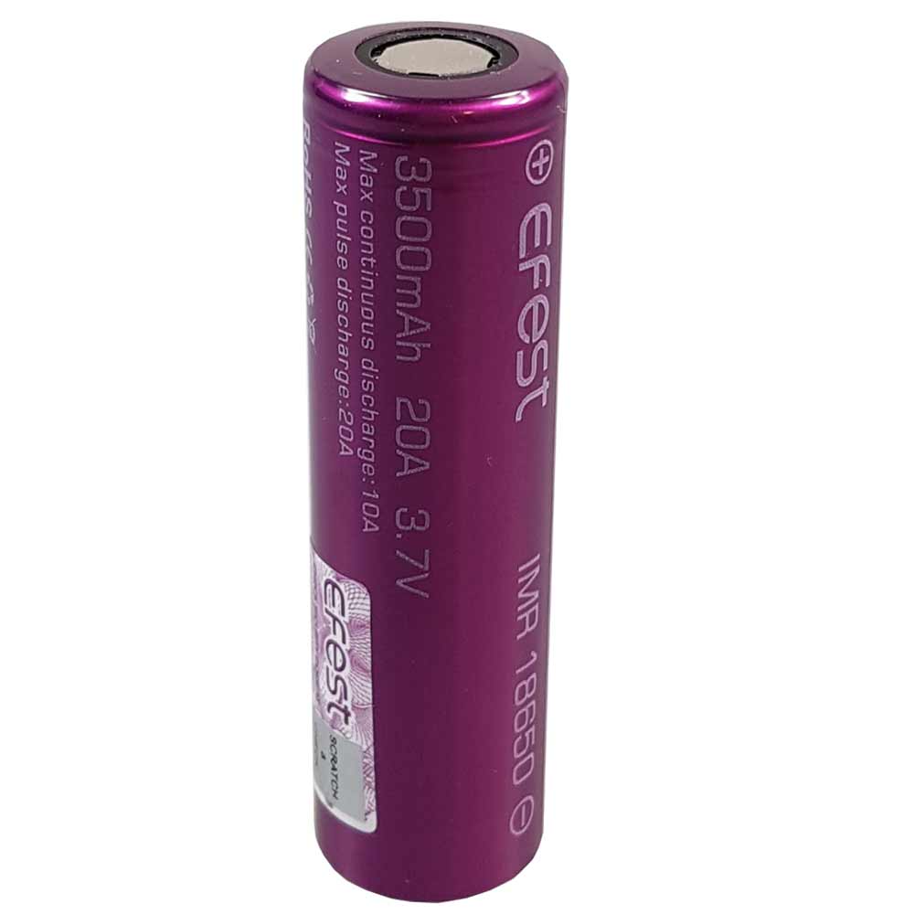 Efest Purple IMR18650 3500mAh 3,6V - 3,7V Li-Ionen Akku ungeschützt