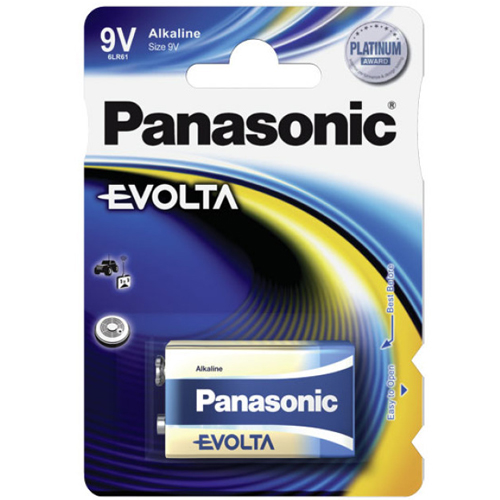 Panasonic 9V E- Block Batterie 6LR61, MN1604, 9,0Volt im 1er Blister