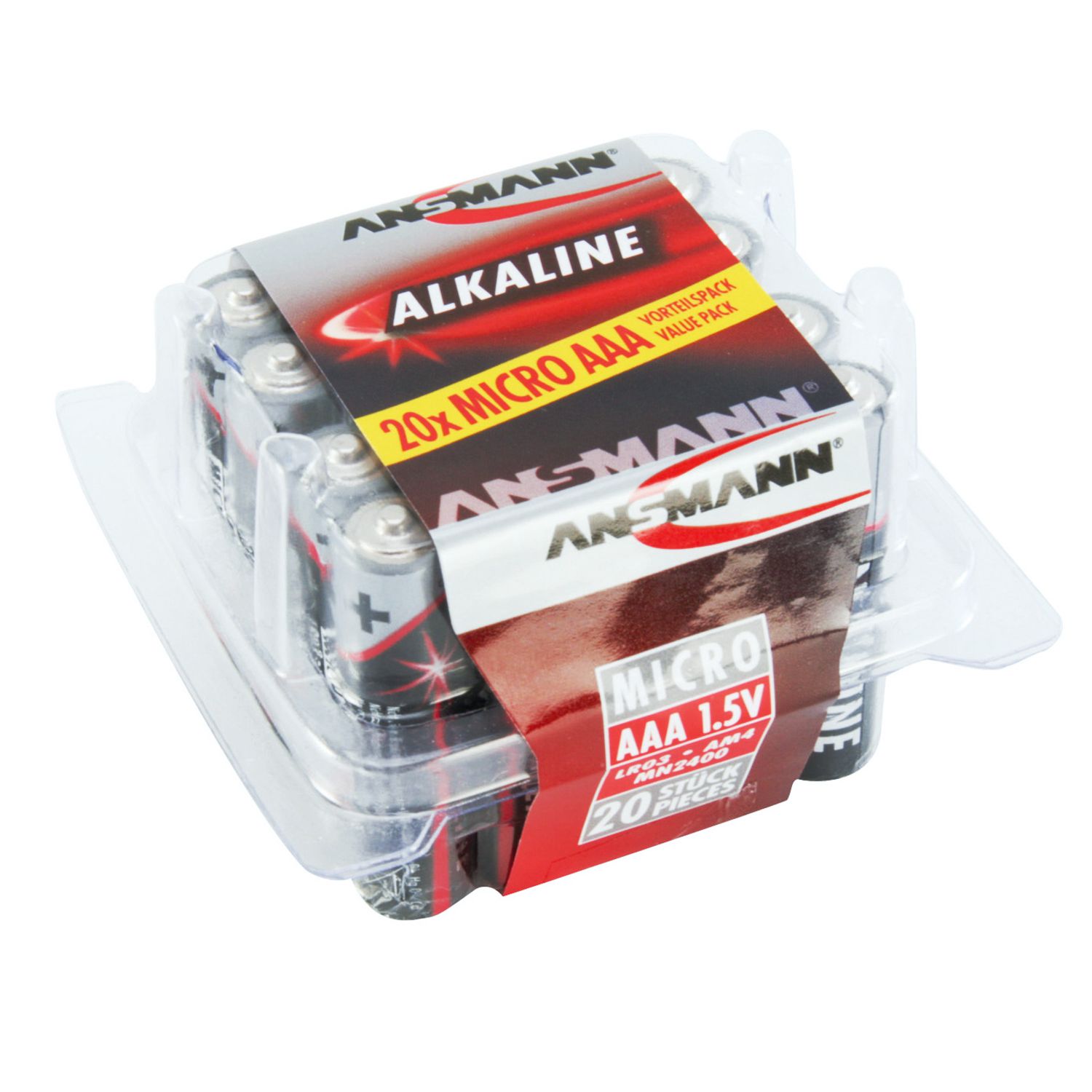 Ansmann RED Alkaline Micro Batterien in der 20er Box