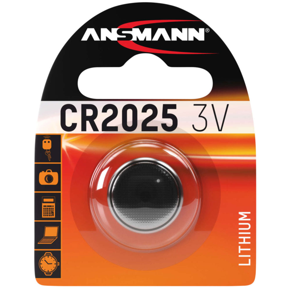 Ansmann CR2025 Lithium-Knopfzelle 3,0Volt 165mAh