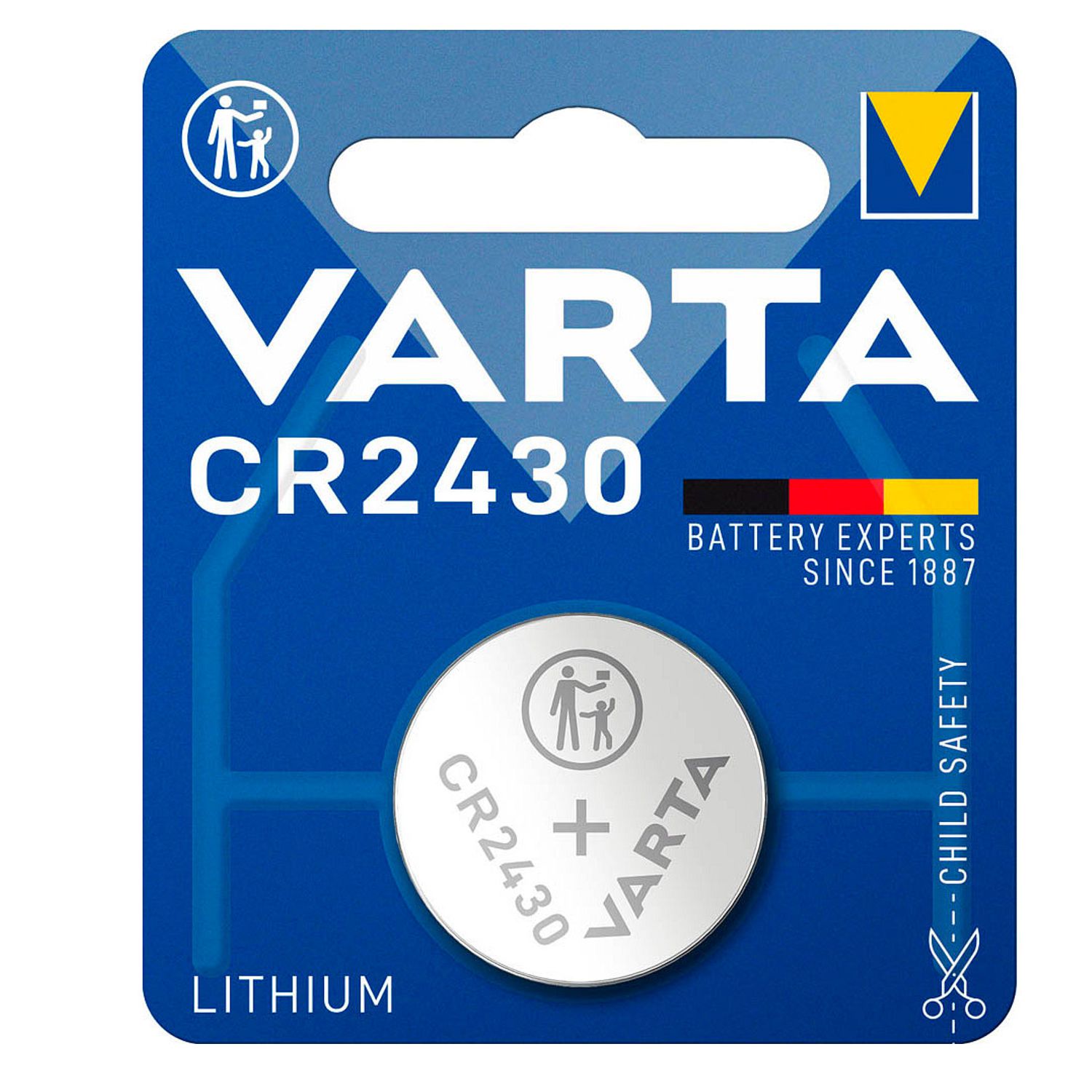 Varta CR2430 Lithium Knopfzelle 3 Volt 280mAh