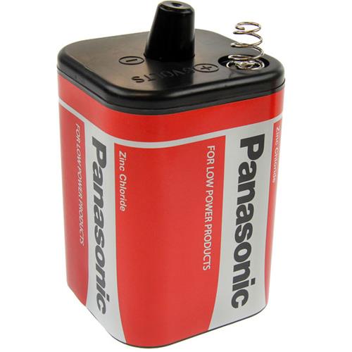 6 Volt Panasonic Red Zinc 4R25 Block-Batterie