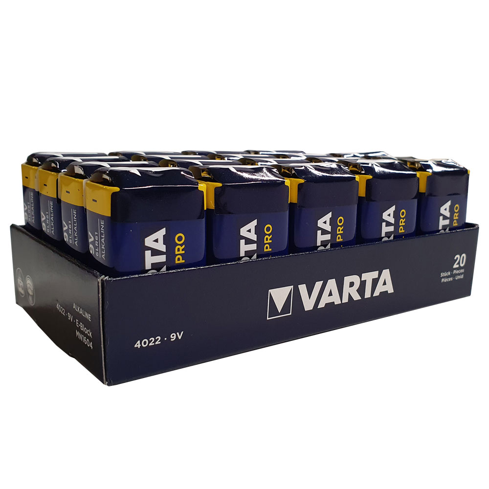 Varta 9V Industrial Batterie V4022 im Vorteilhaften 20er Pack