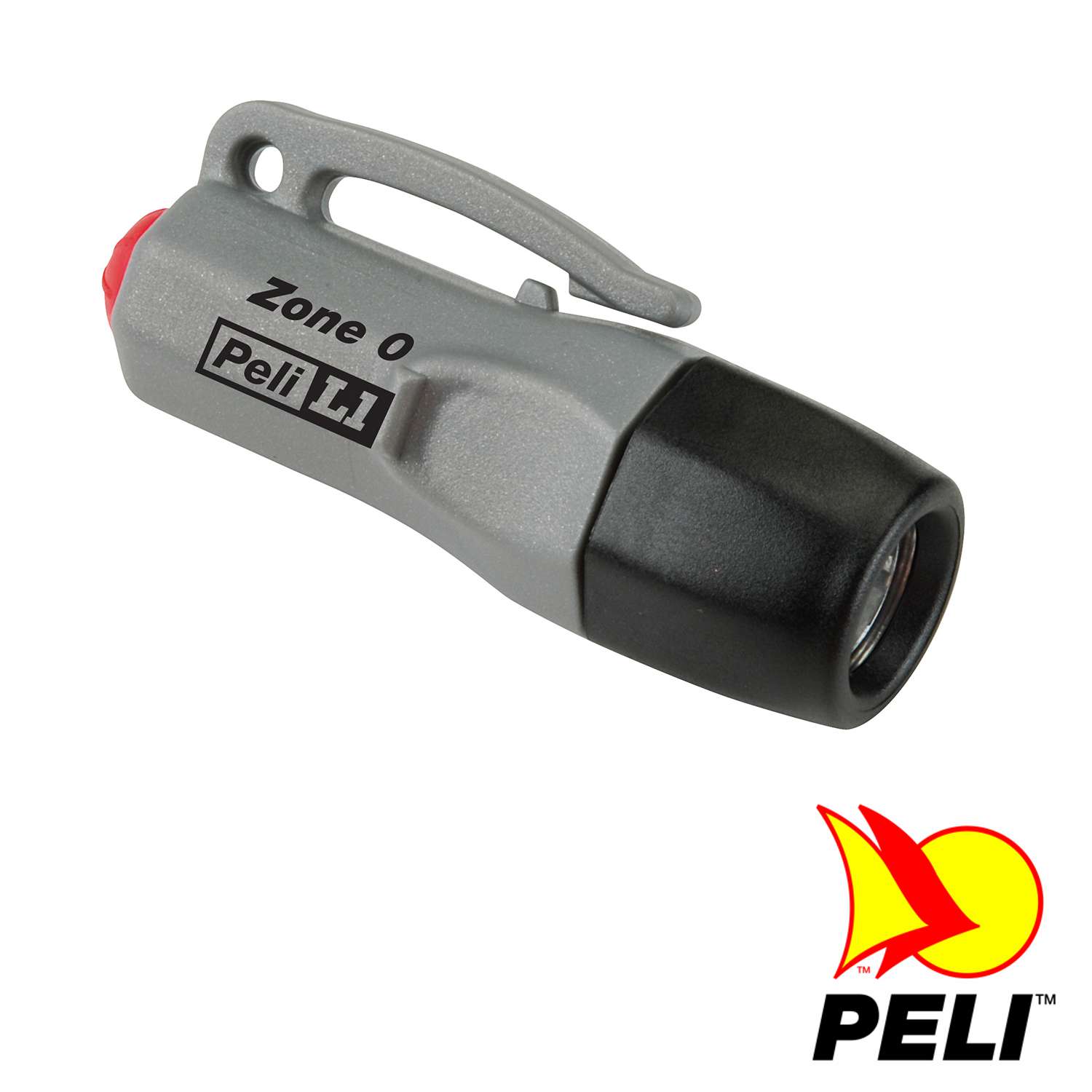 Peli™ L1 1930Z0 LED Taschenlampe mit Schlaufe, EX-geschützt Zone 0, Grau, inkl. Knopfzellen