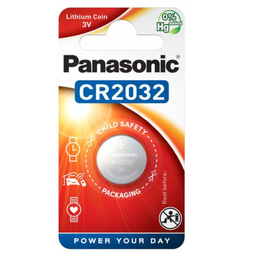 Panasonic CR2032 Lithium-Knopfzelle 3,0Volt 210mAh