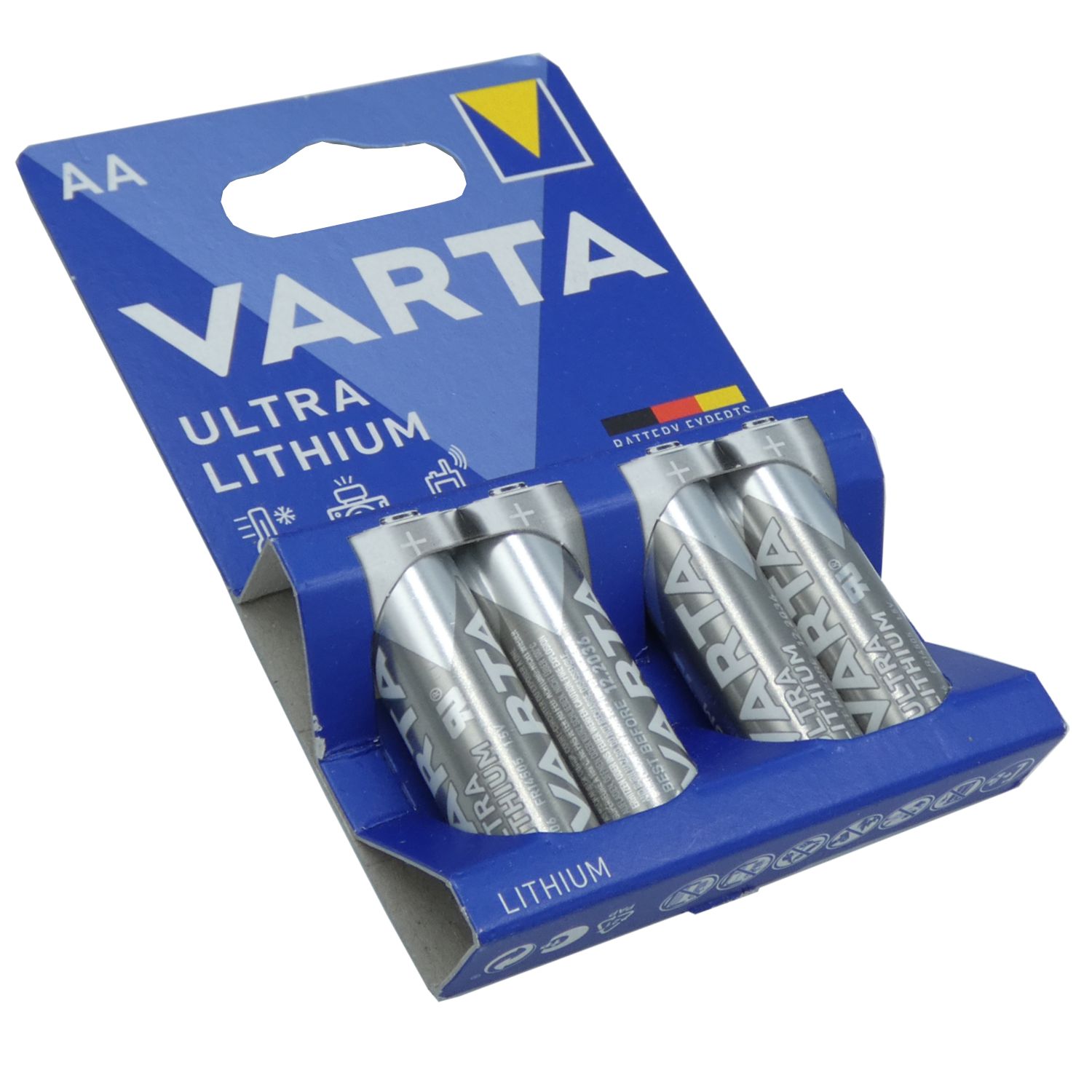 Varta AA Mignon Lithium Batterie 1,5 Volt 4 Stück