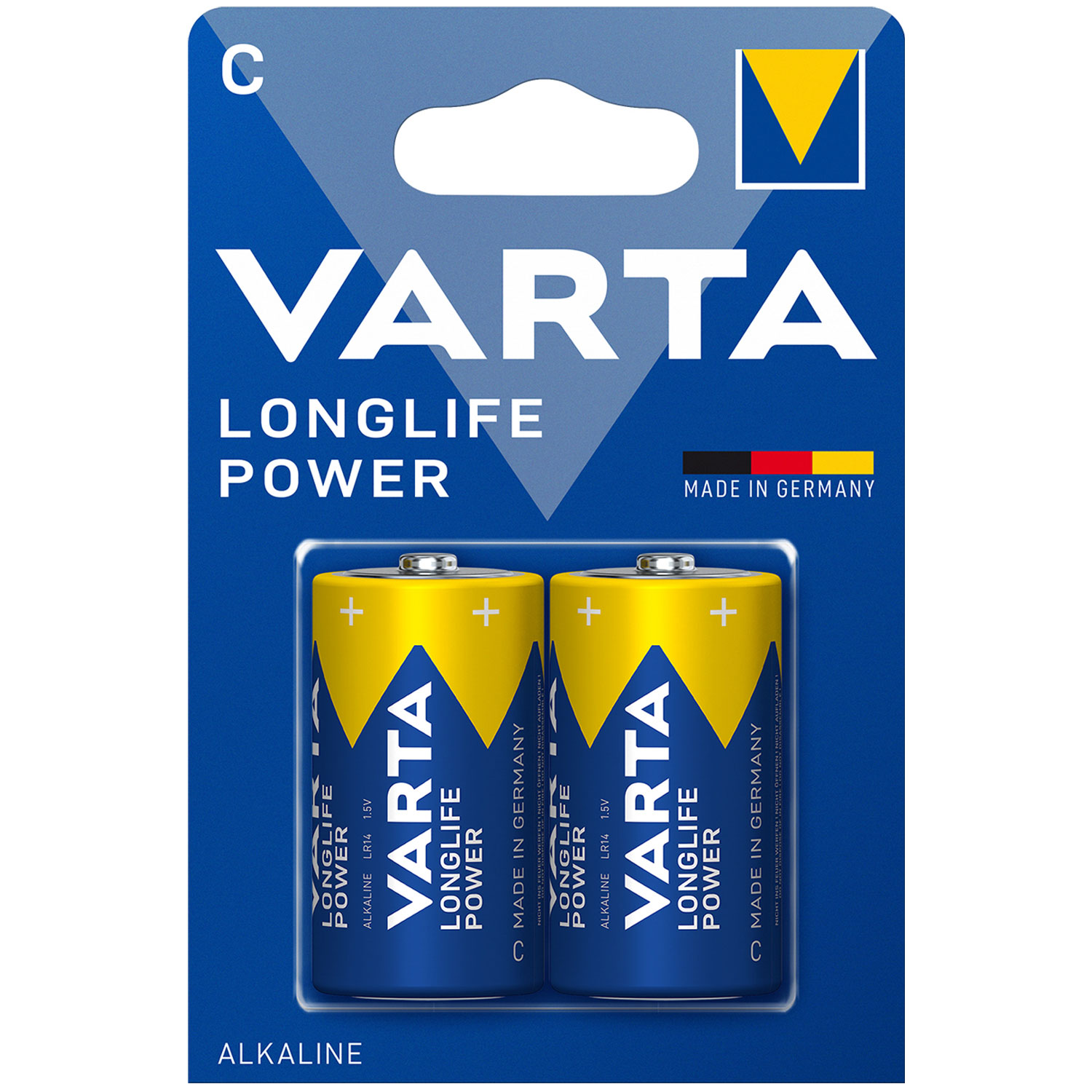 VARTA Standard 4914 Longlife Power Baby Batterie 1,5Volt 7800mAh im 2er Blister