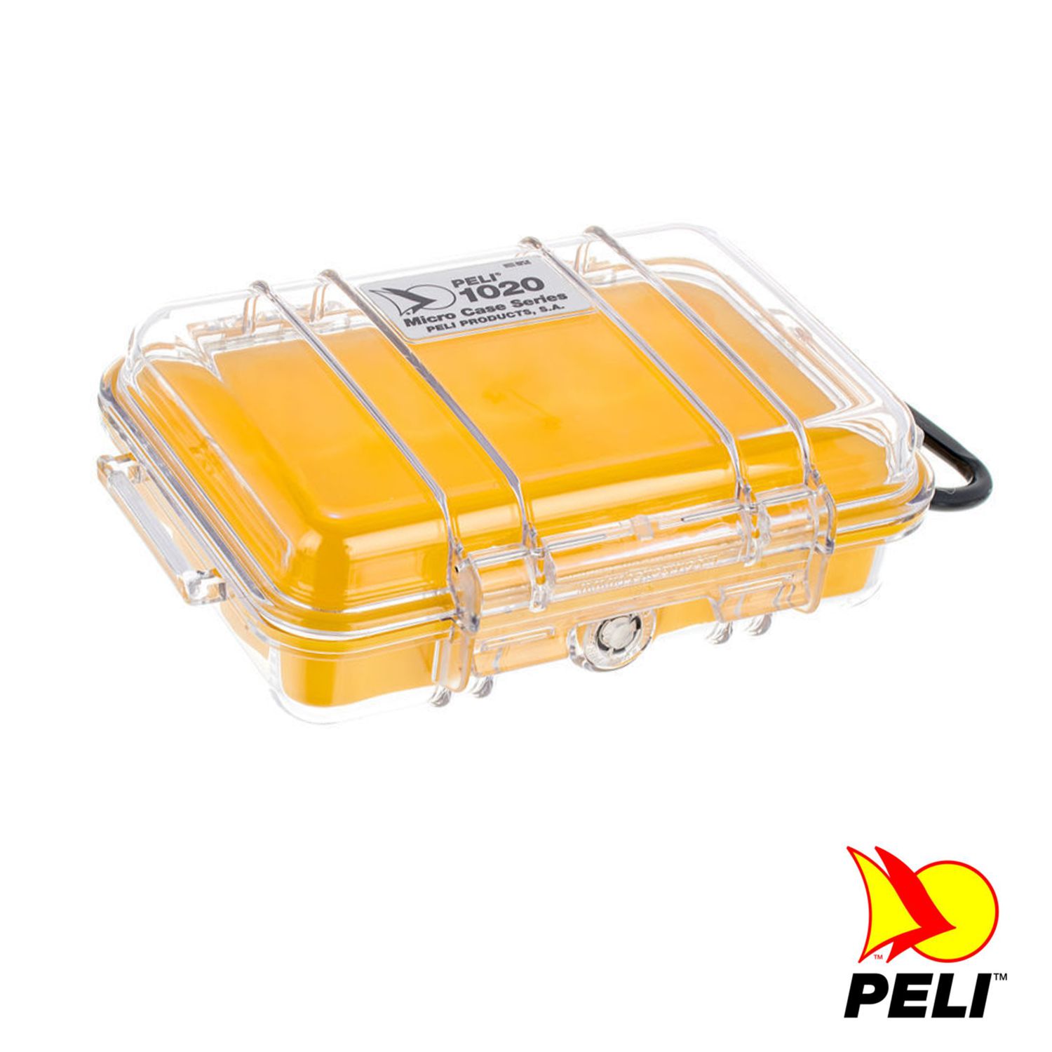Peli 1020 Koffer, Micro Case, gelb/transparent