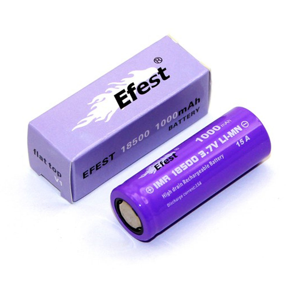 Efest Purple IMR18500 1000mAh 3,7V Li-Ion-Akku, ungeschützt