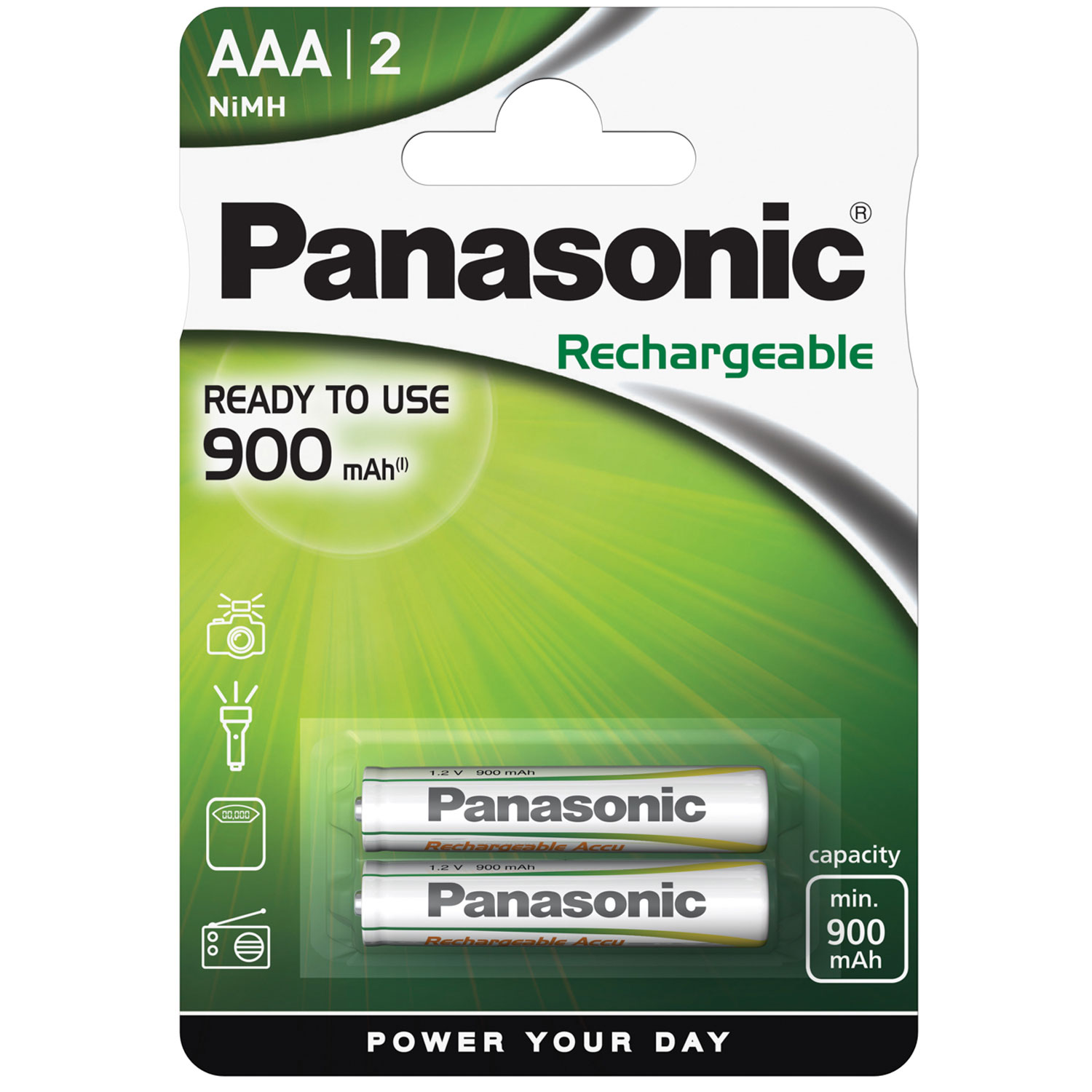 PANASONIC Evolta HHR-4XXE/2BC Micro (AAA) Akku 1,2Volt 900mAh im 2er Pack