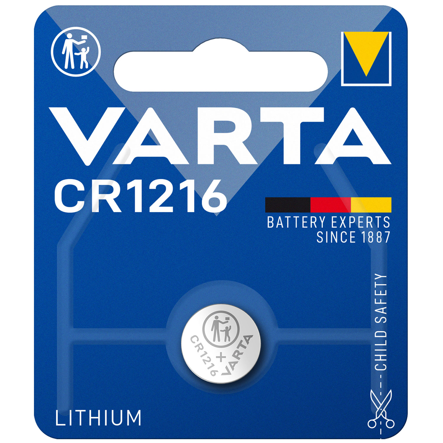 VARTA CR1216 Lithium Knopfzelle 3,00Volt 27mAh