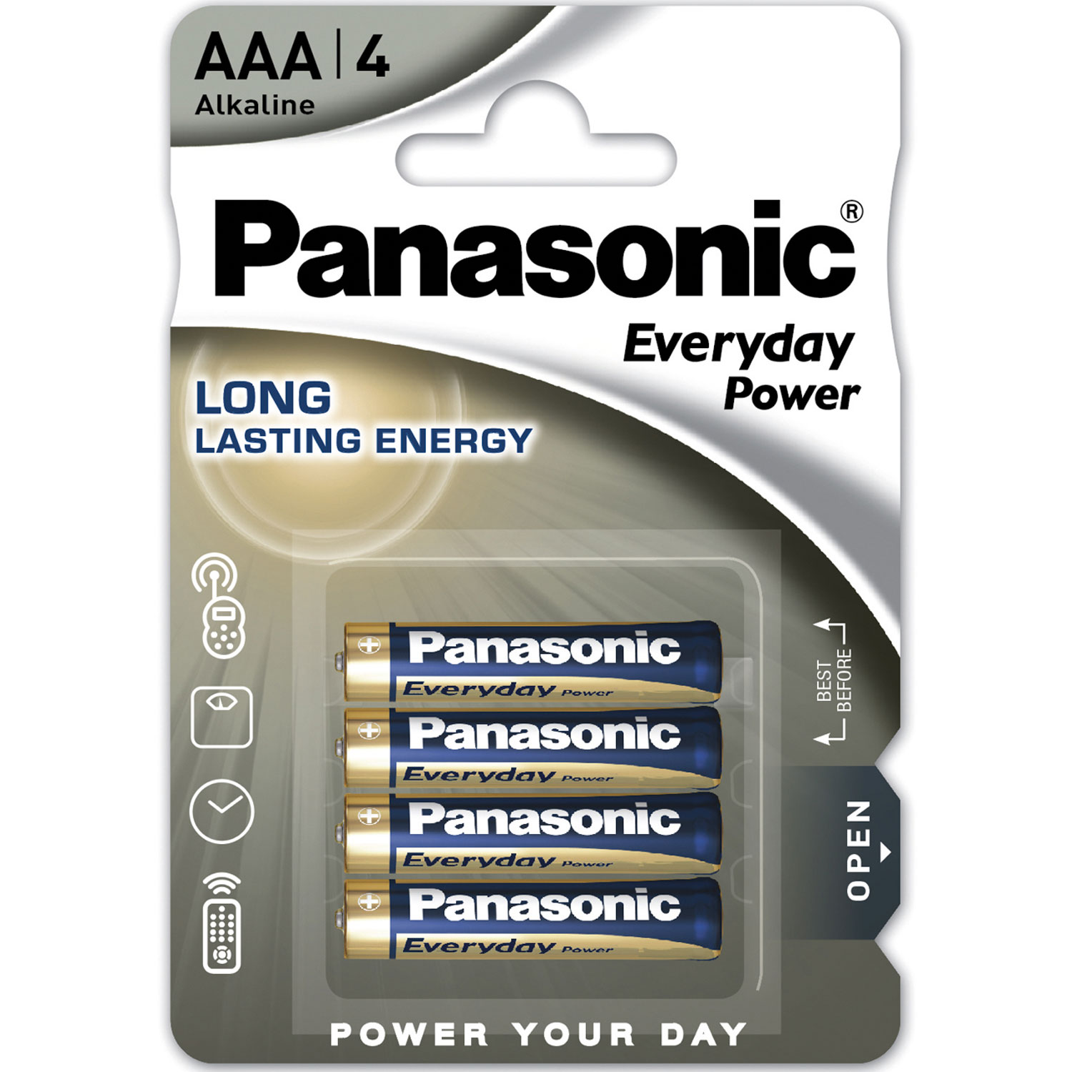 Micro Everyday Power (AAA) LR03EPS mit 1,5V von Panasonic - 4 Stück