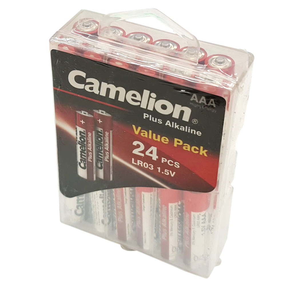 AAA Camelion Alkaline Plus Micro LR03 Batterien 1,5Volt AlMn - 24er Box