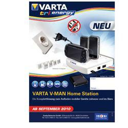 Varta Professional V-Man HomeStation Universal-Ladegerät für Handy, Navi, MP-3 Player, Gamepad und S