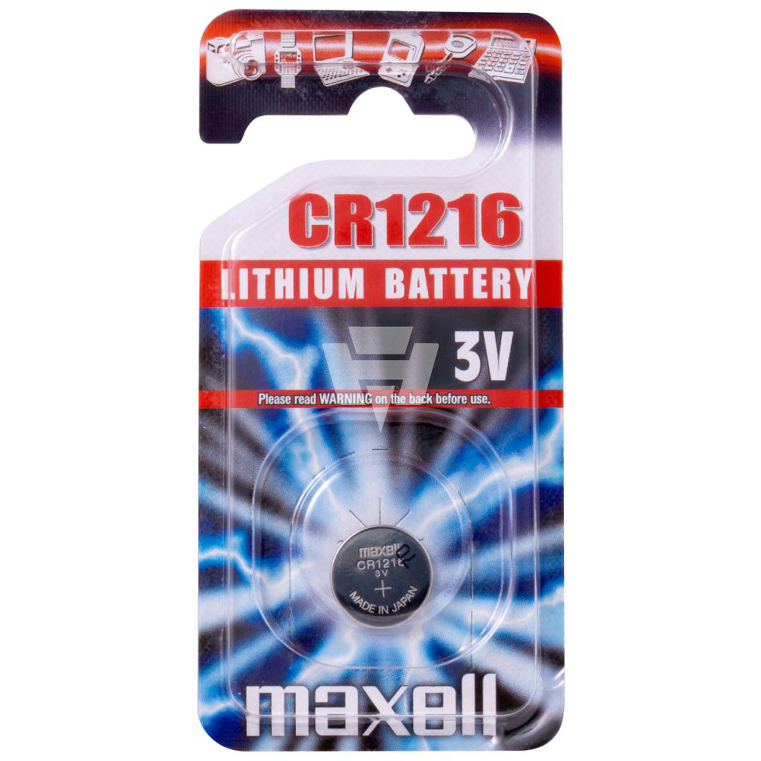 Maxell CR1216 Lithium Knopfzelle 3 Volt 25mAh