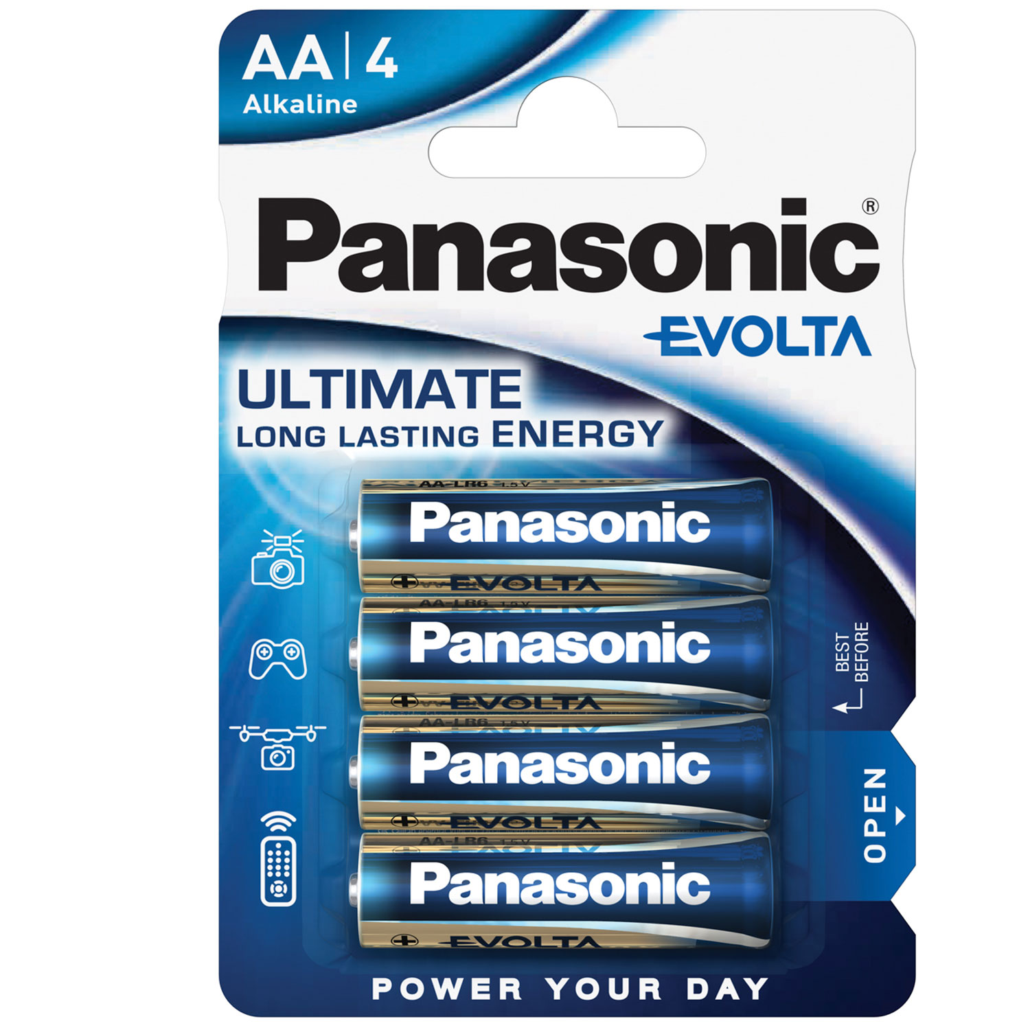 Panasonic Standard Batterie Mignon Evolta im 4er Blister