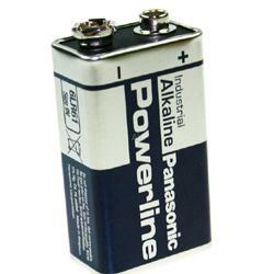 Panasonic Powerline 9Volt Block Industrial Batterie 6LR61 AlMN